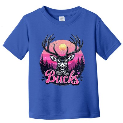 Buck Deer Hunting Hunter Girl Hunt Toddler T-Shirt