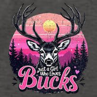 Buck Deer Hunting Hunter Girl Hunt Vector Backpack