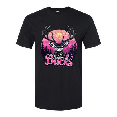 Buck Deer Hunting Hunter Girl Hunt Softstyle® CVC T-Shirt