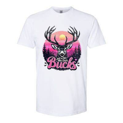 Buck Deer Hunting Hunter Girl Vintage Hunt Softstyle® CVC T-Shirt