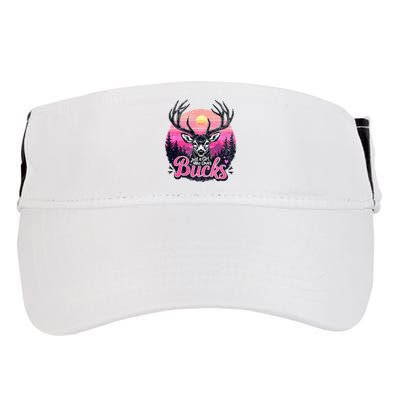 Buck Deer Hunting Hunter Girl Vintage Hunt Adult Drive Performance Visor