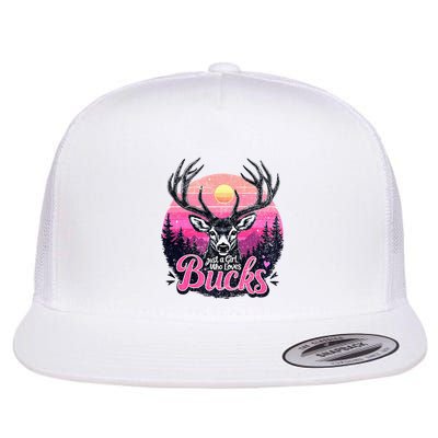 Buck Deer Hunting Hunter Girl Vintage Hunt Flatbill Hat