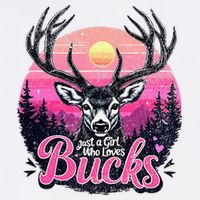 Buck Deer Hunting Hunter Girl Vintage Hunt Baby Bodysuit