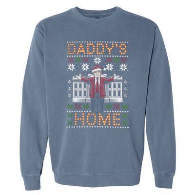 Bold DaddyS Home Trump Holiday Outfit Cute Gift Garment-Dyed Sweatshirt