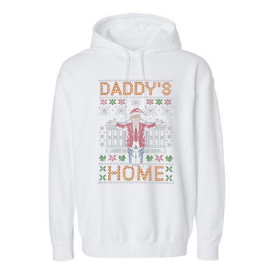 Bold DaddyS Home Trump Holiday Outfit Cute Gift Garment-Dyed Fleece Hoodie