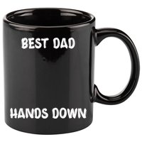 Best Dad Hands Down Craft For Handprints Fathers Day Great Gift 11oz C Handle Ceramic Mug