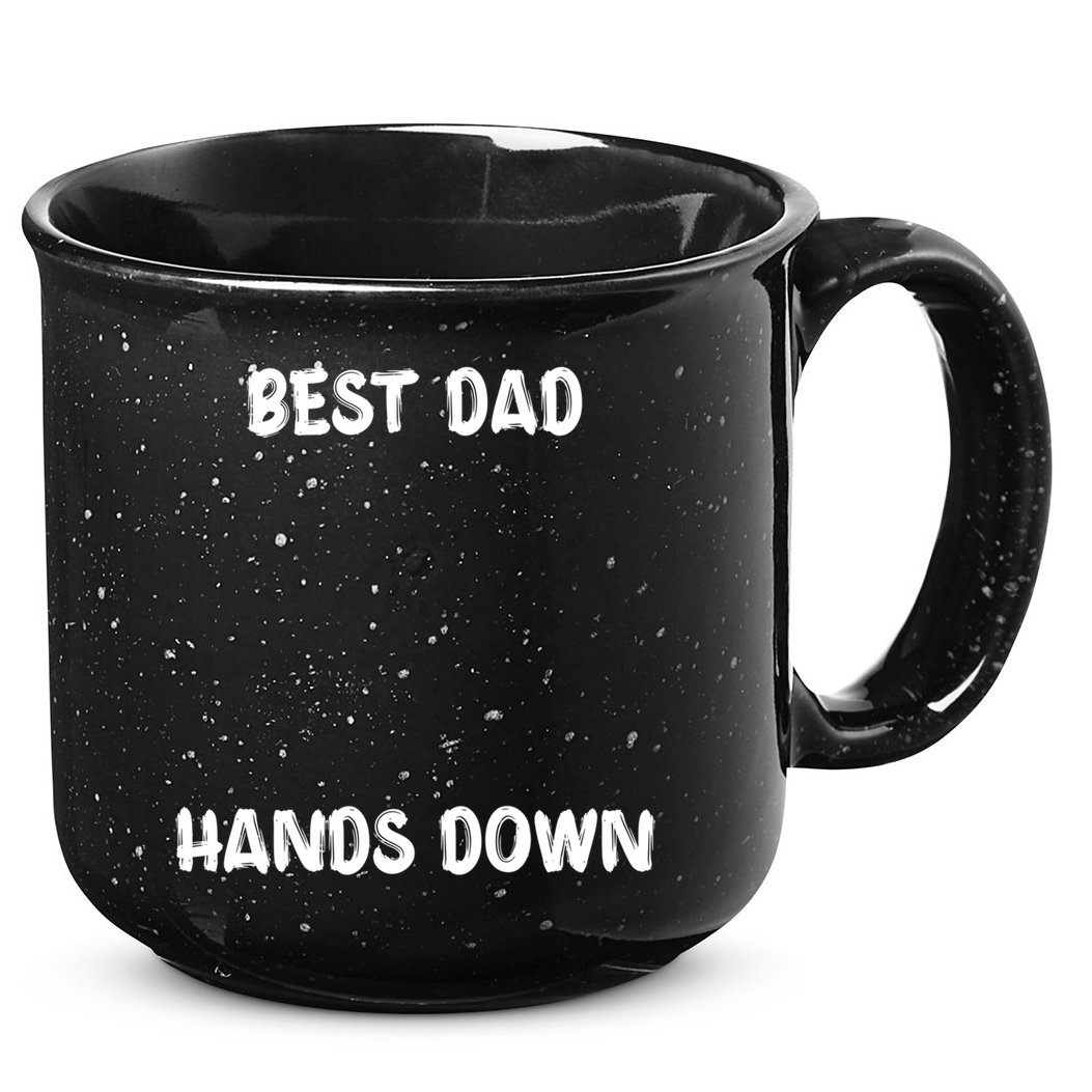 Best Dad Hands Down Craft For Handprints Fathers Day Great Gift 15oz Campfire Ceramic Mug