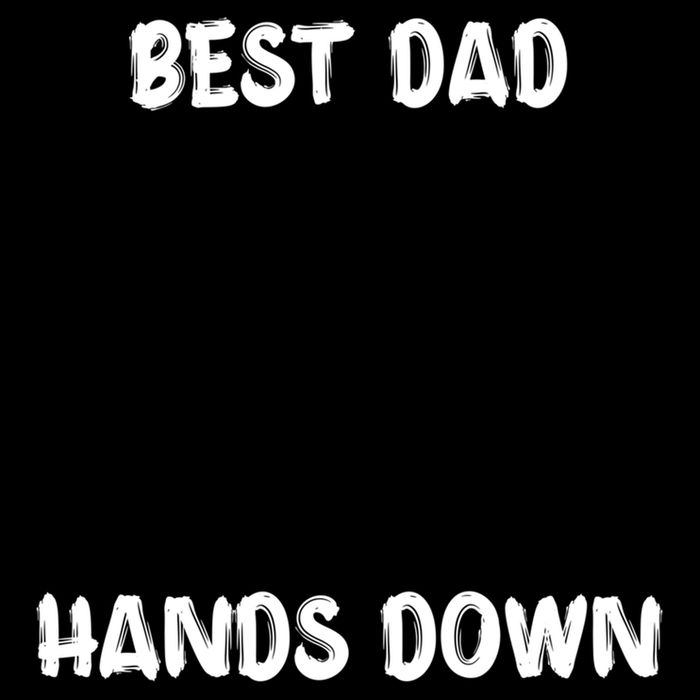 Best Dad Hands Down Craft For Handprints Fathers Day Great Gift Drawstring Bag
