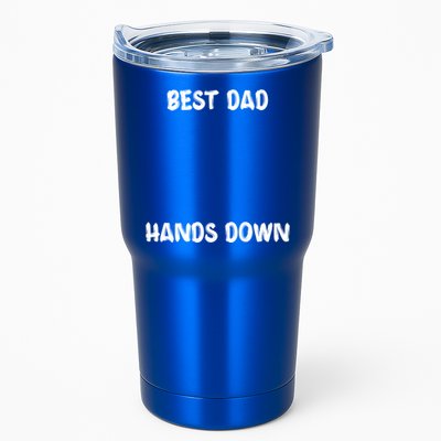 Best Dad Hands Down Craft For Handprints Fathers Day Great Gift Tumbler