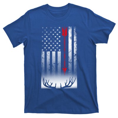 Bow Deer Hunting American Flag Bow Hunting Lover Gift T-Shirt