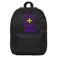 Beads Or It DidnT Happen Mardi Gras 16 in Basic Backpack