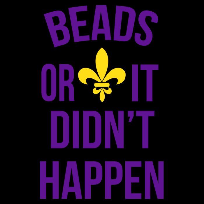 Beads Or It DidnT Happen Mardi Gras 16 in Basic Backpack