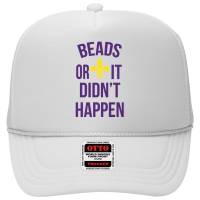 Beads Or It DidnT Happen Mardi Gras Trucker Hat