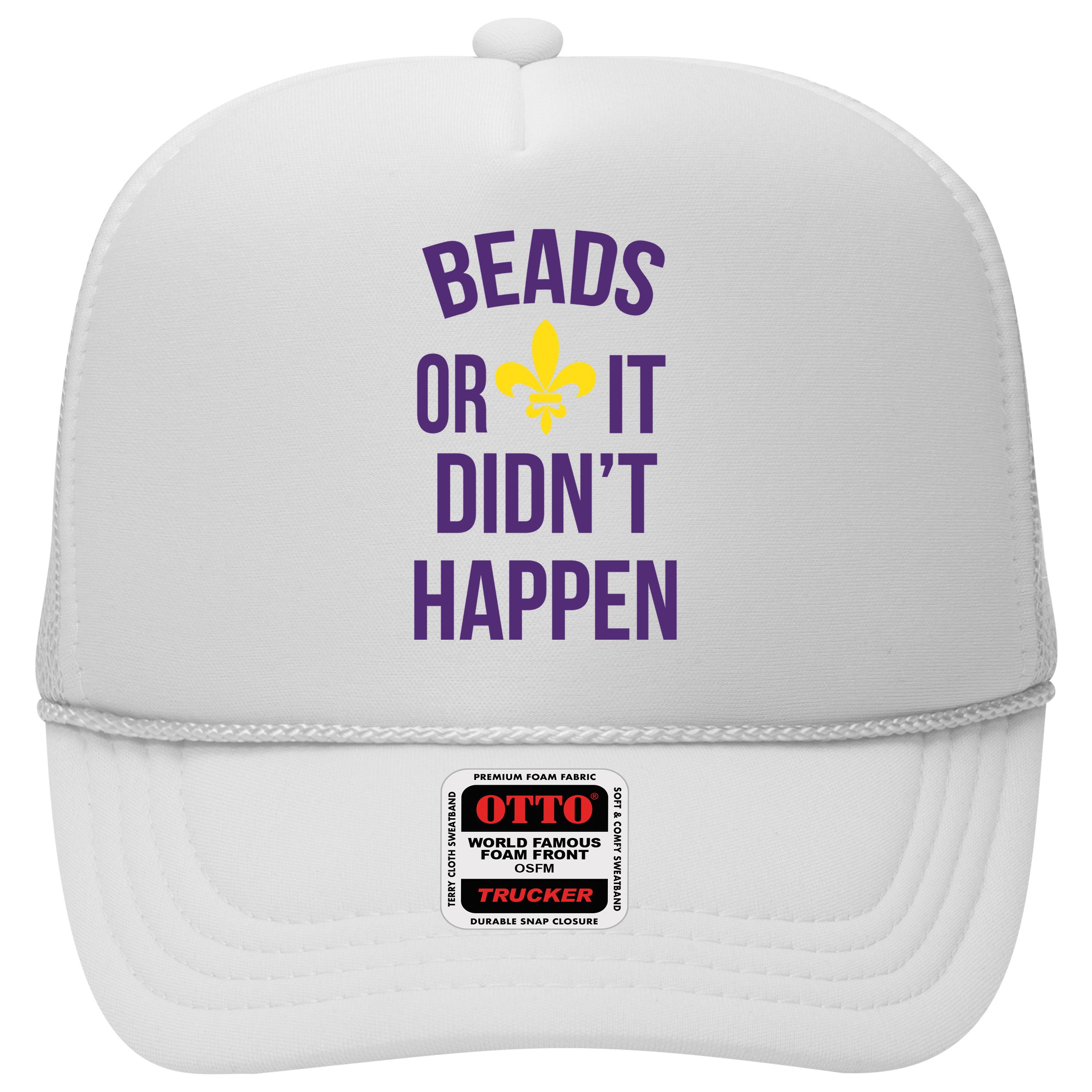 Beads Or It DidnT Happen Mardi Gras Hat