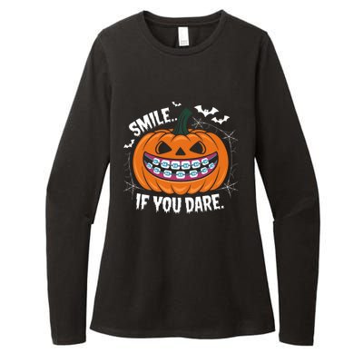 Braces Dentist Horror Gift Womens CVC Long Sleeve Shirt