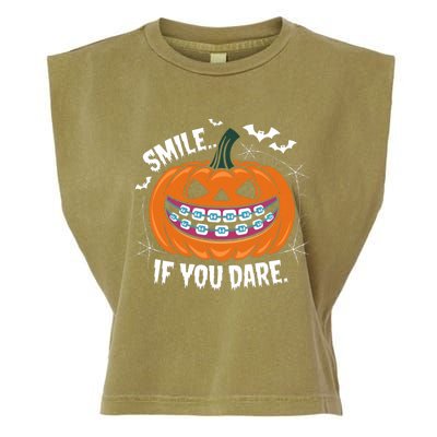 Braces Dentist Horror Gift Garment-Dyed Women's Muscle Tee