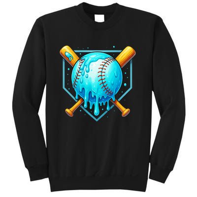 Baseball Drip Home Plate Ice Cream Sweatshirt