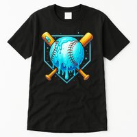 Baseball Drip Home Plate Ice Cream Tall T-Shirt