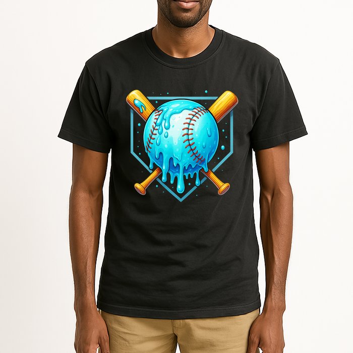 Baseball Drip Home Plate Ice Cream Tall T-Shirt