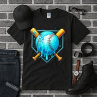 Baseball Drip Home Plate Ice Cream Tall T-Shirt