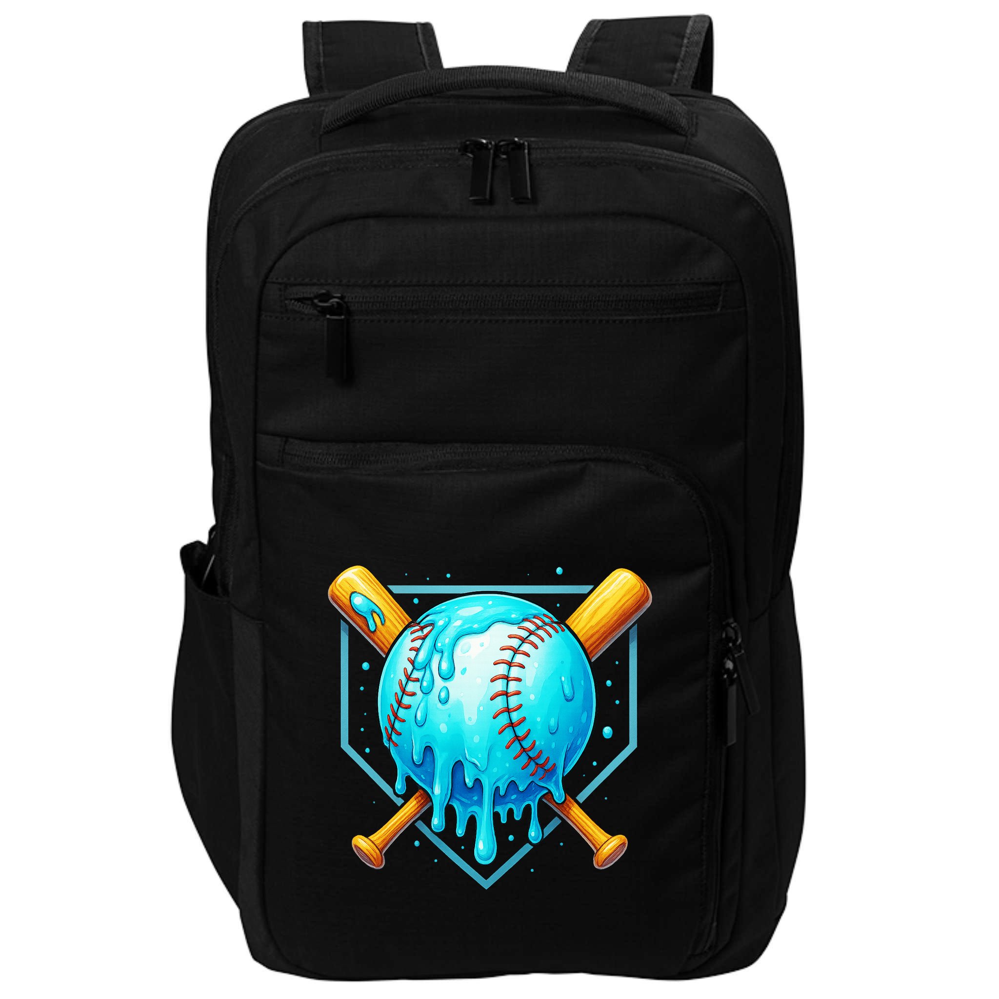 Baseball Drip Home Plate Ice Cream Impact Tech Backpack
