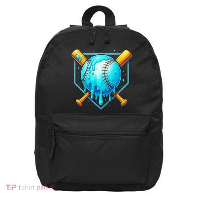 Baseball Drip Home Plate Ice Cream 16 in Basic Backpack