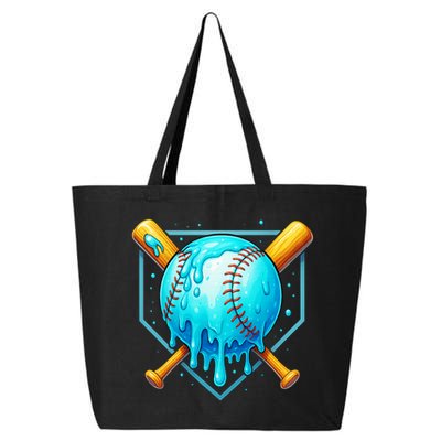 Baseball Drip Home Plate Ice Cream 25L Jumbo Tote
