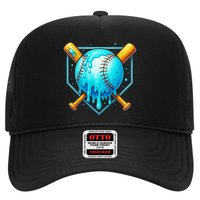 Baseball Drip Home Plate Ice Cream Trucker Hat