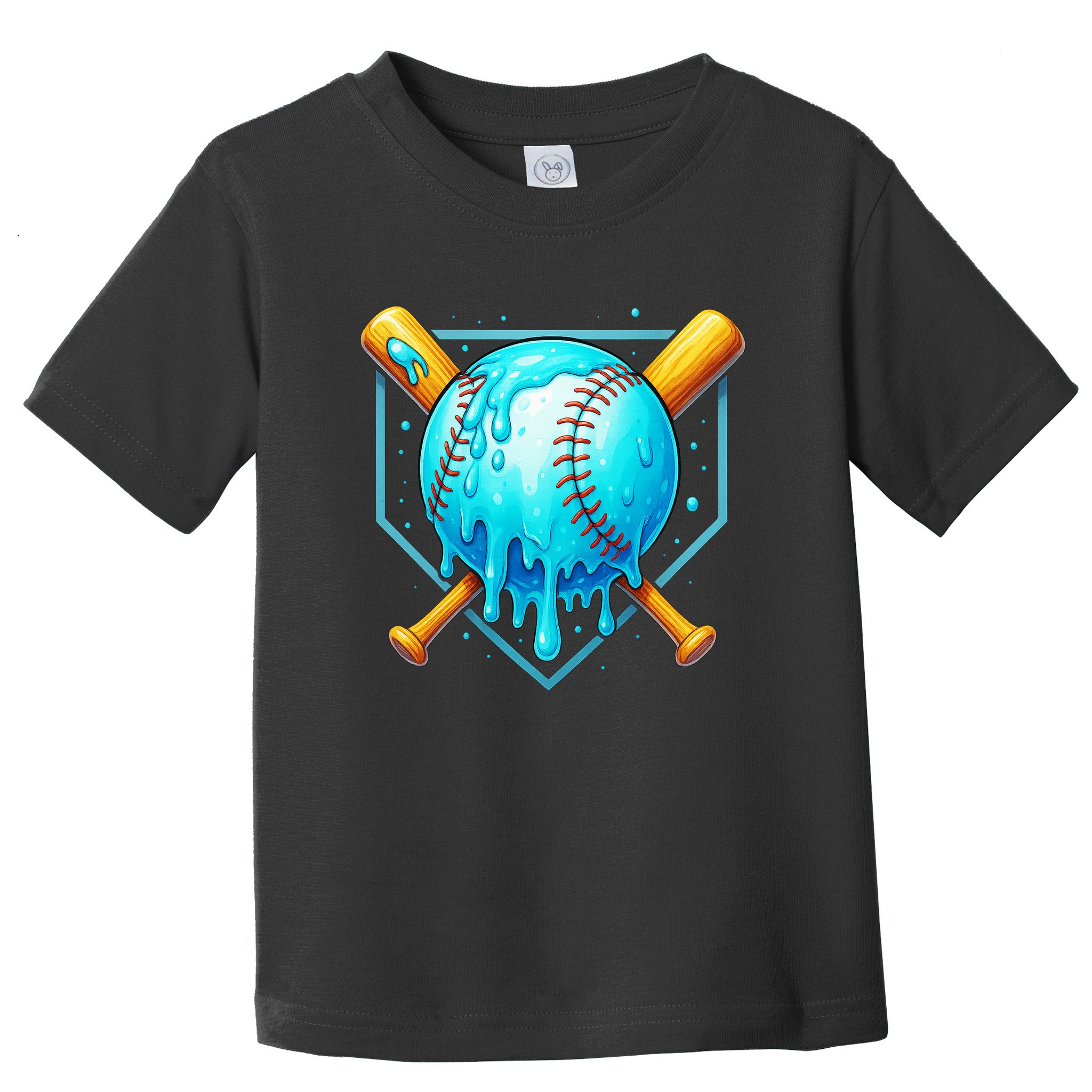 Baseball Drip Home Plate Ice Cream Toddler T-Shirt