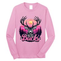 Buck Deer Hunting Hunter Vintage Hunt Long Sleeve Shirt