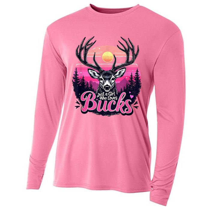 Buck Deer Hunting Hunter Vintage Hunt Cooling Performance Long Sleeve Crew