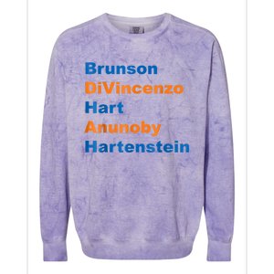 Brunson Divincenzo Hart Anunoby Hartenstein Gift Colorblast Crewneck Sweatshirt