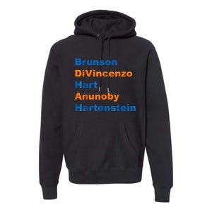 Brunson Divincenzo Hart Anunoby Hartenstein Gift Premium Hoodie