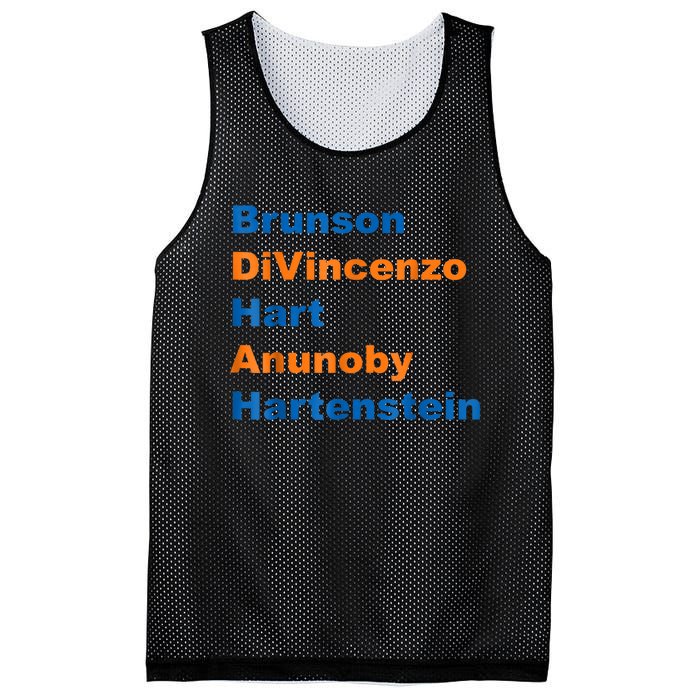 Brunson Divincenzo Hart Anunoby Hartenstein Gift Mesh Reversible Basketball Jersey Tank