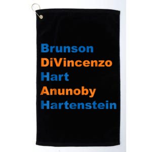 Brunson Divincenzo Hart Anunoby Hartenstein Gift Platinum Collection Golf Towel