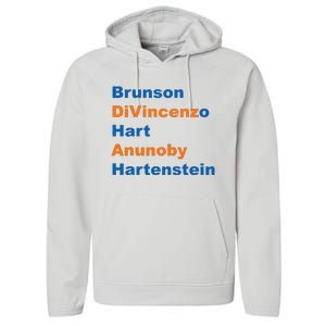 Brunson Divincenzo Hart Anunoby Hartenstein Performance Fleece Hoodie