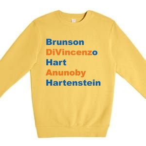 Brunson Divincenzo Hart Anunoby Hartenstein Premium Crewneck Sweatshirt