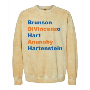 Brunson Divincenzo Hart Anunoby Hartenstein Colorblast Crewneck Sweatshirt