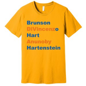 Brunson Divincenzo Hart Anunoby Hartenstein Premium T-Shirt