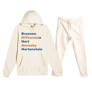 Brunson Divincenzo Hart Anunoby Hartenstein Premium Hooded Sweatsuit Set