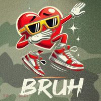 Bruh Dabbing Heart Funny Valentine Day Legacy Tie Dye Trucker Hat