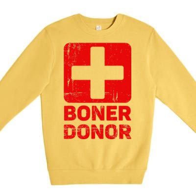 Boner Donor Halloween Premium Crewneck Sweatshirt