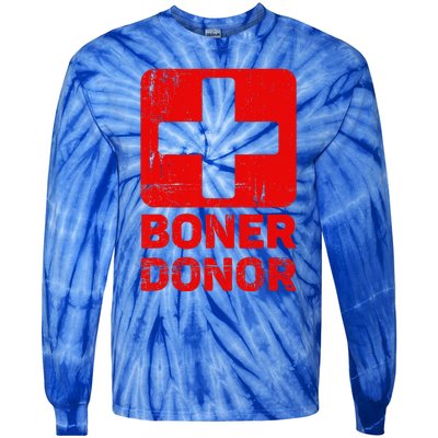 Boner Donor Halloween Tie-Dye Long Sleeve Shirt