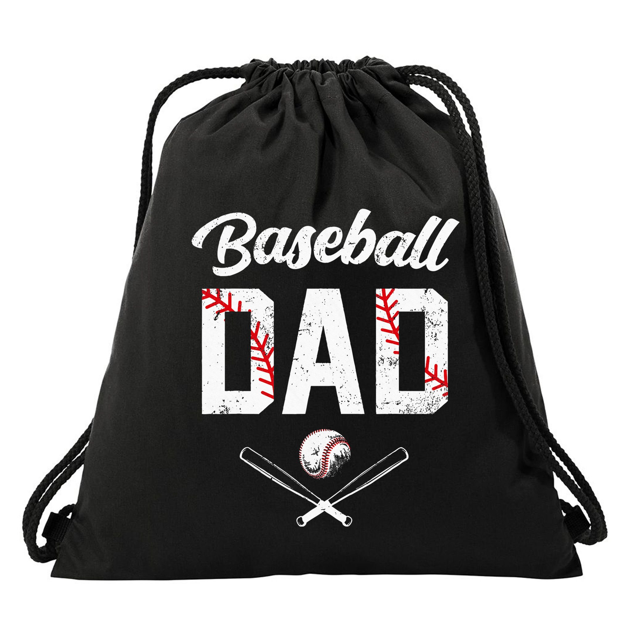 Baseball Dad Happy Fathers Day Wife Daughter Drawstring Bag