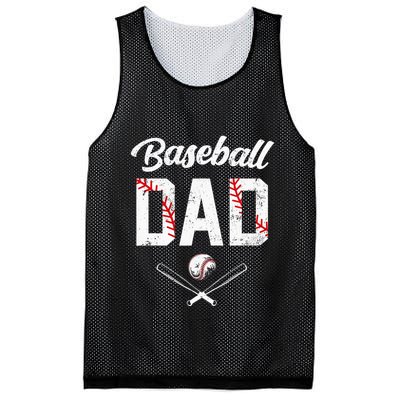 Baseball Dad Happy Fathers Day Wife Daughter Mesh Reversible Basketball Jersey Tank