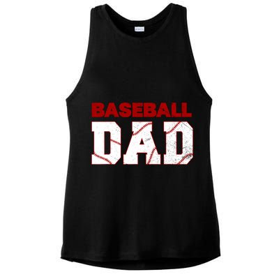 Baseball Dad Happy Fathers Days For Boy Ladies PosiCharge Tri-Blend Wicking Tank