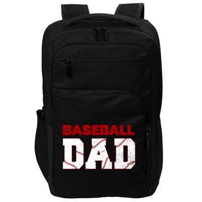 Baseball Dad Happy Fathers Days For Boy Impact Tech Backpack