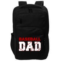 Baseball Dad Happy Fathers Days For Boy Impact Tech Backpack