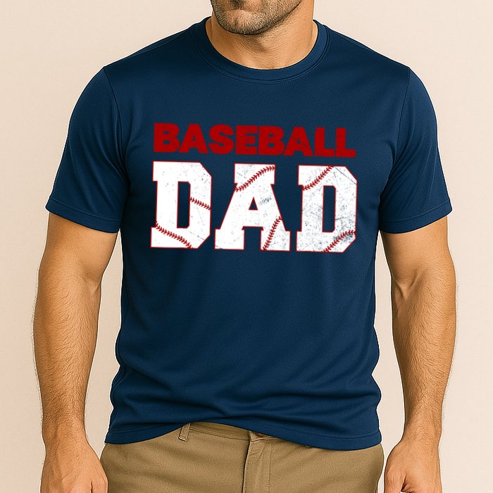 Baseball Dad Happy Fathers Days For Boy Cooling Performance Crew T-Shirt