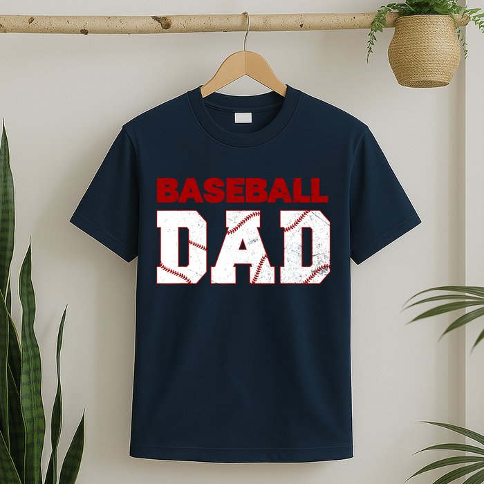 Baseball Dad Happy Fathers Days For Boy T-Shirt
